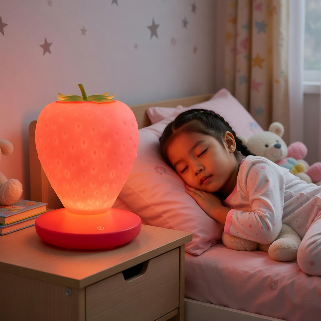 LED Strawberry Night Light